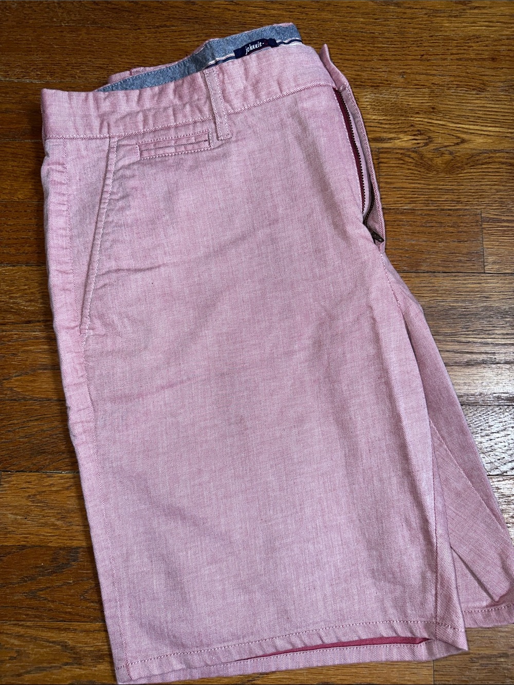 Johnnie-O Men's Dusty Rose Flat-Front Chino Shorts